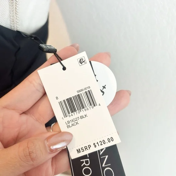 LA BLANCA ISLAND GODDESS HIGH NECK ONE-PIECE BLACK SWIMSUIT SIZE US 8 BRAND NEW - Picture 5 of 8